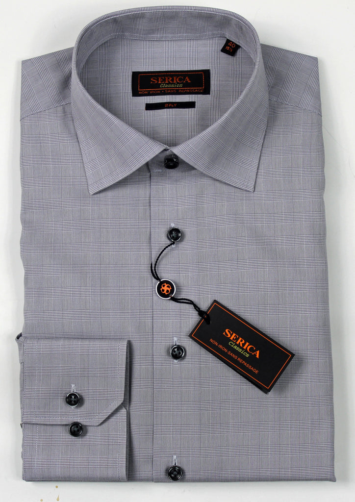 SERICA CLASSICS MID GREY GLEN PLAID | Blue Lion Men's Apparel