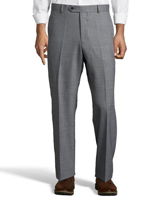 Palm Beach Chairman Grey Sharkskin Plain Front Pant | Blue Lion Men's ...