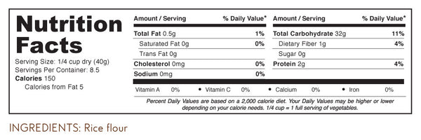 rice nutritional