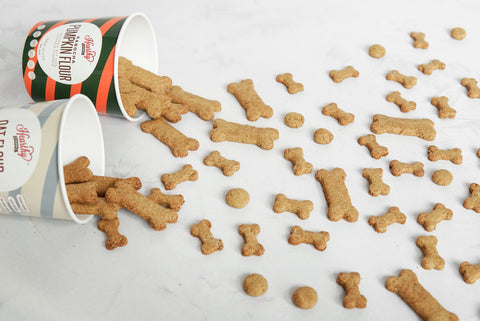 collagen dog treats with pumpkin flour