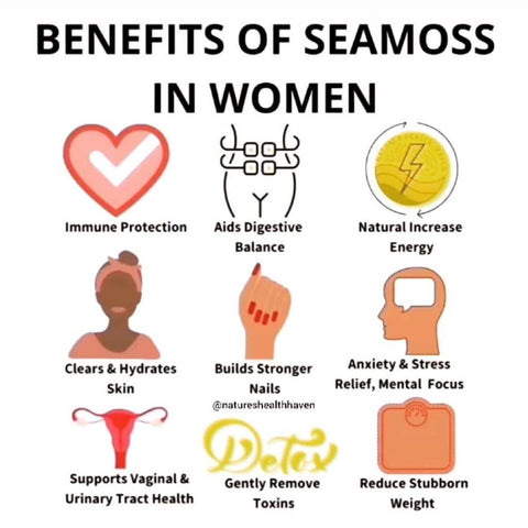 benefits of sea moss in women