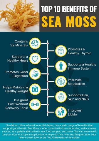 Top Ten benefits of sea moss