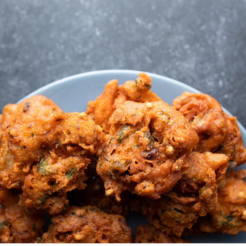 Easy Red Lentil Flour Pakoras (Fritters) – Hearthy Foods