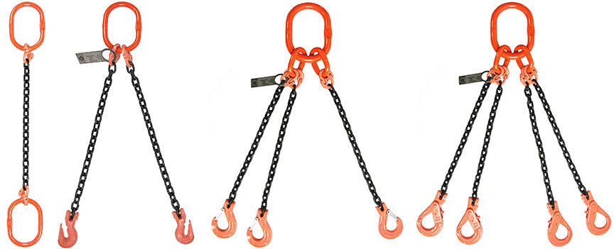 Grade 100 Alloy Chain Slings, 1-Leg, 2-Leg, 3-Leg & 4-Leg ~ DEALER