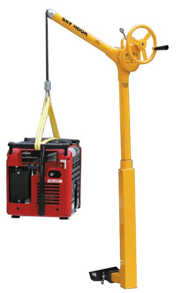 Sky Hook Lifting Device for Service Van or Truck -Receiver Hitch Base