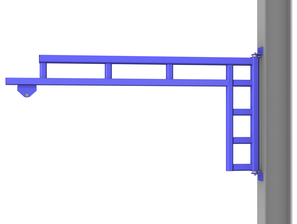 Span 12. Wall Mounted Cantilever Cranes. Wall Mounted Crane.