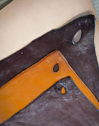 oak bark tanned leather