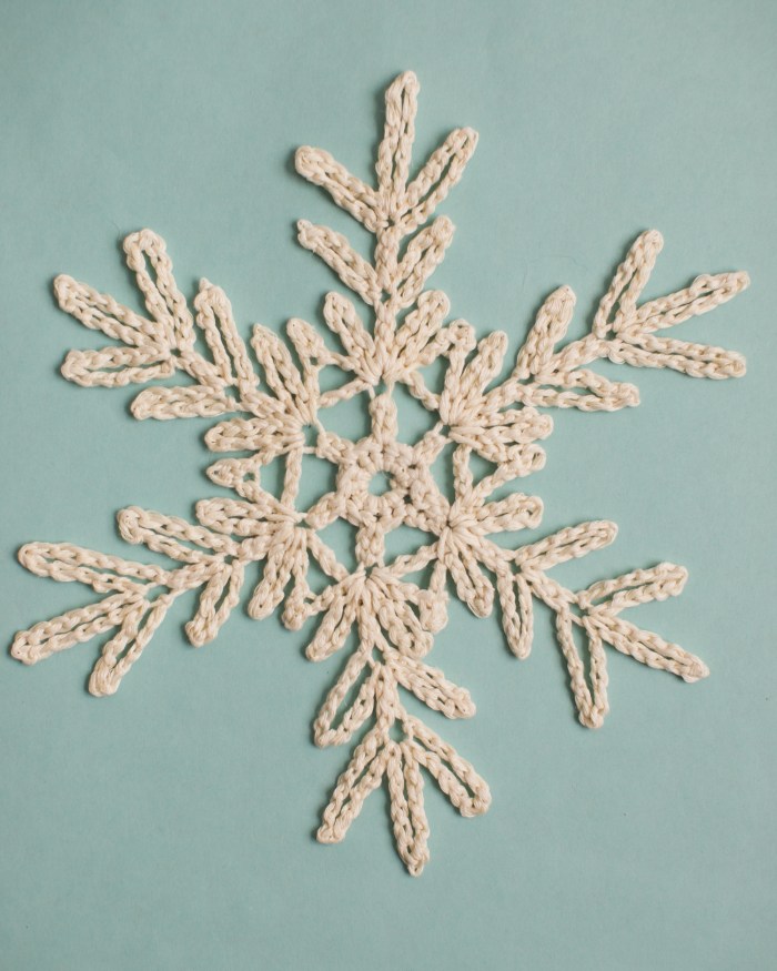 Giant Crocheted Snowflakes by Anne Weil of Flax & Twine