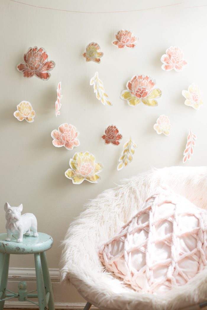 DIY Paper Flower Wall