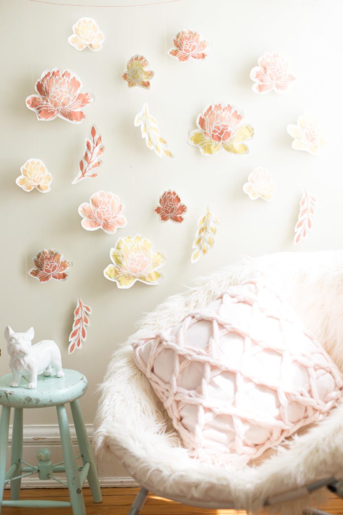 DIY Paper Flower Wall