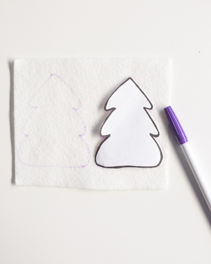 Embroidered Christmas Tree Ornament DIY