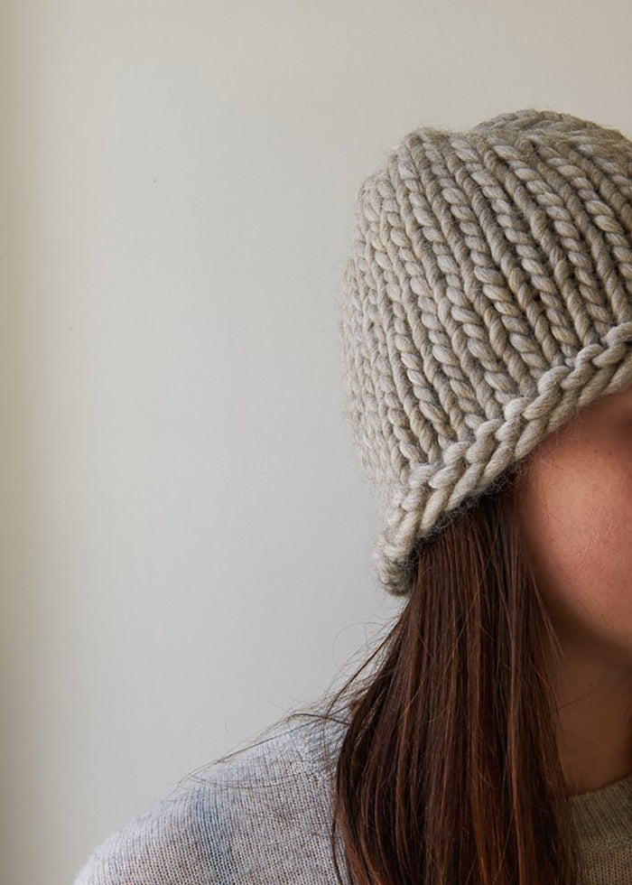 Gray Knitted Hat Chunky Beanie Giant Hat Chunky Knit Hat Women Hat Winter  Oversized Beanie Thick Hat Wool Hat for Women Bobble Hat -  Denmark