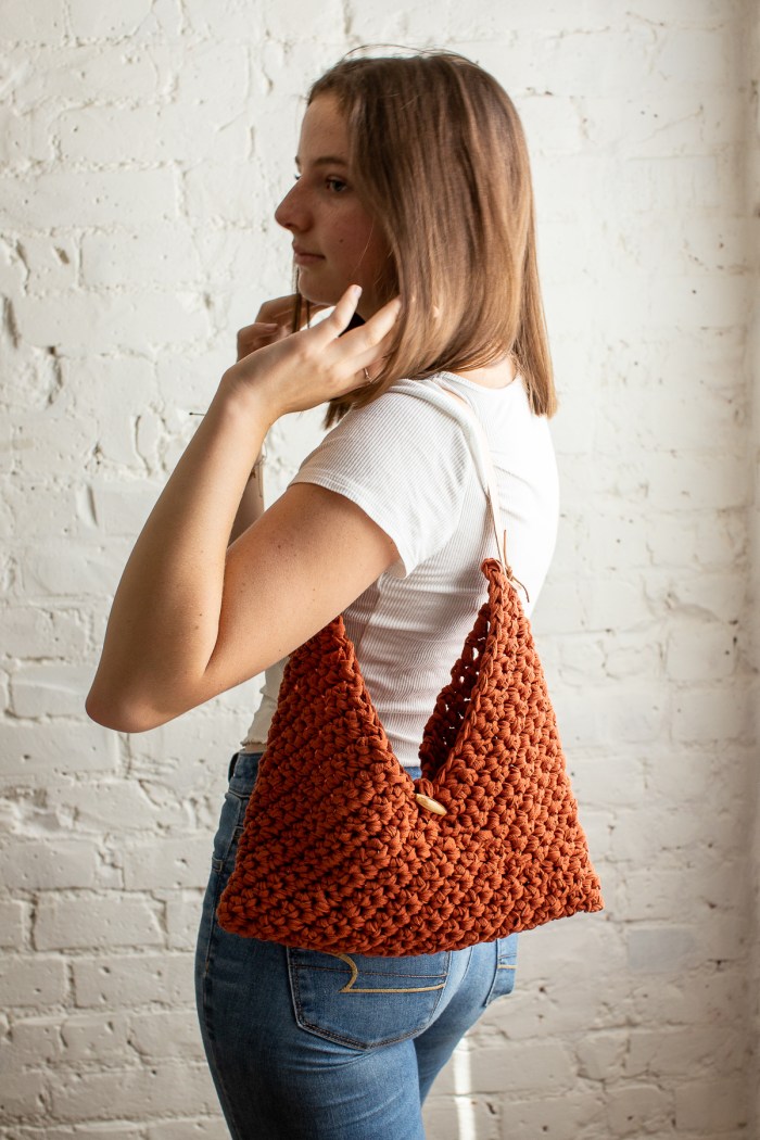 Easy Crochet Purse - Torrey Tote by Flax & Twine