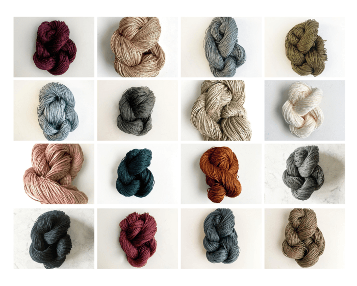 Linen Yarn Colors