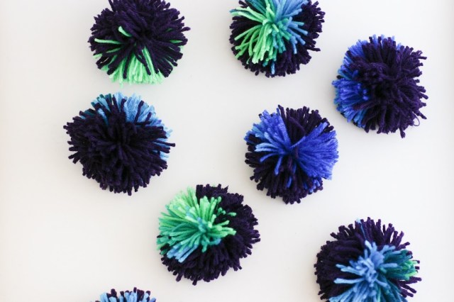 Large Light Blue Poms, 8 Inch Blue Poms