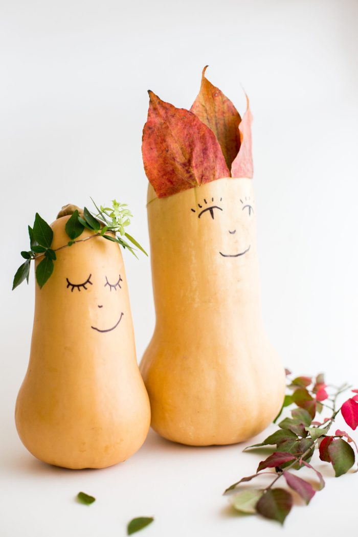 Thanksgiving butternut squash decoration