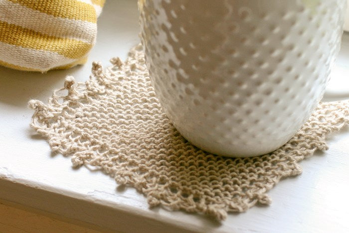 Knit Linen Coaster