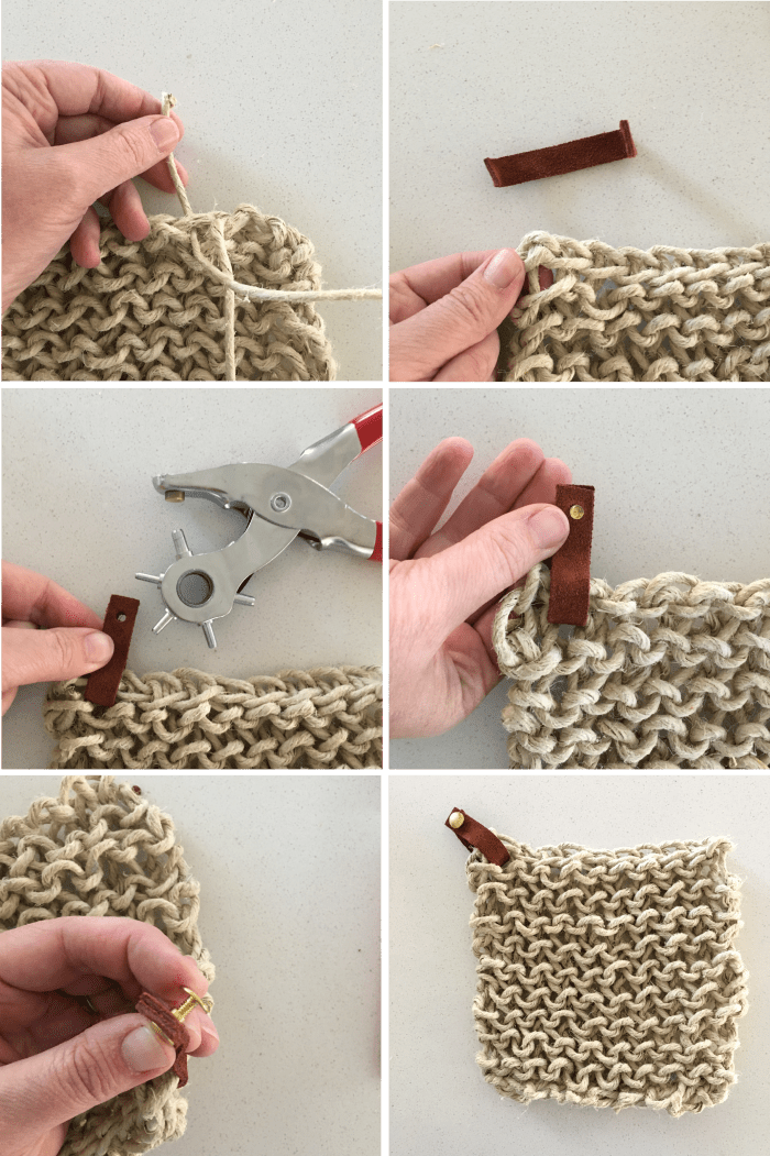 Knitting Pattern: The Perfect Potholder with Leather Loop — elisemade