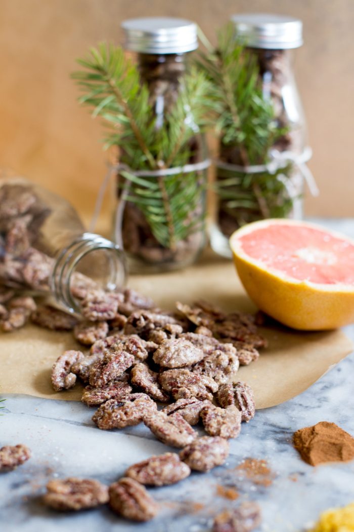 Candied Pecans with Grapefruit Zest