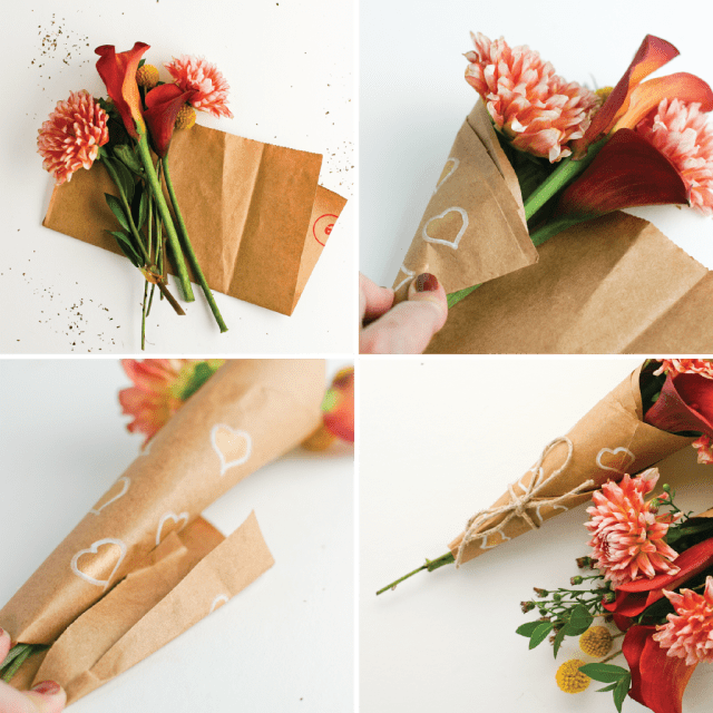 How to Wrap a Mini Hand Flower Bouquet