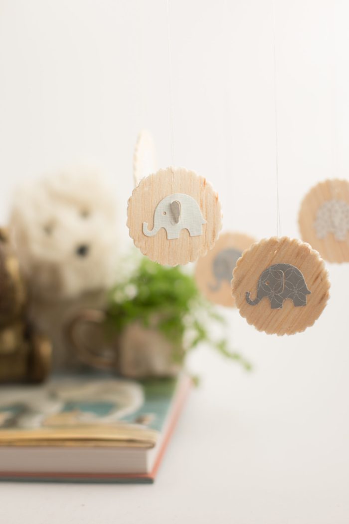 adorable diy wood mobile 