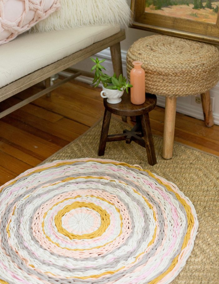 hula hoop woven rug -8624