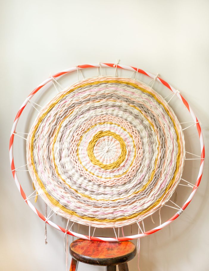 Weave a Hula Hoop Rug