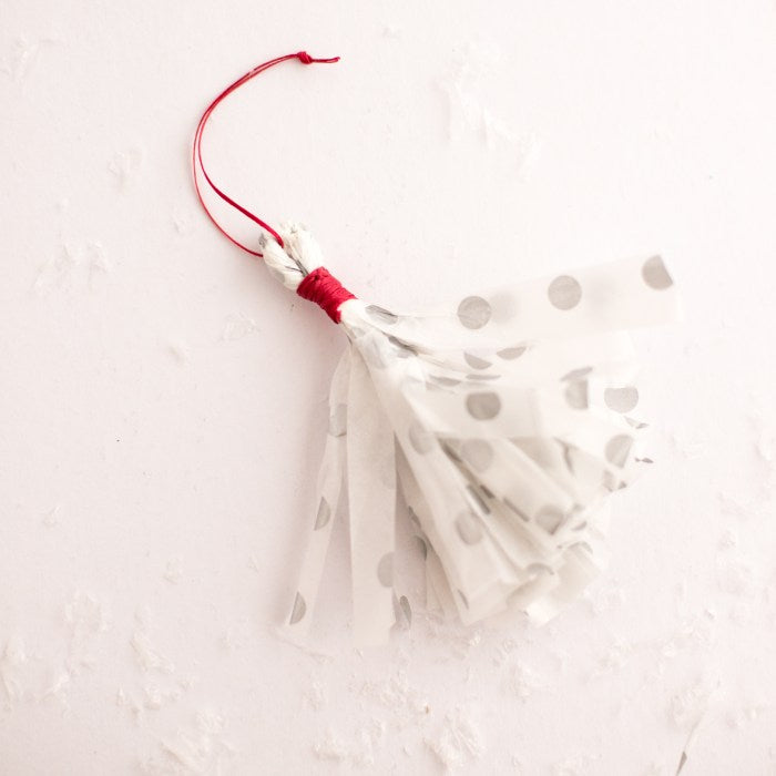 diy tissue paper fringe tassels