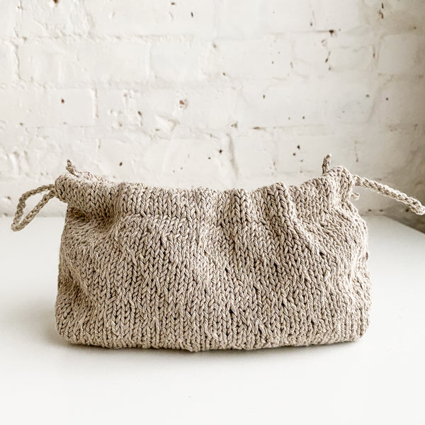 Trellis Stitch Drawstring Bag Pattern - Mini and Regular – Flax & Twine