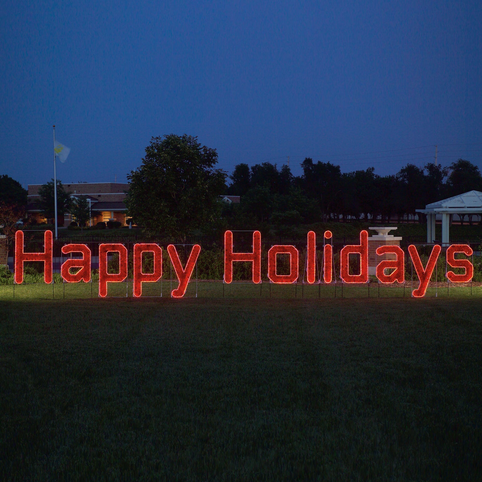 Outdoor Lighted Christmas Signs, Commercial Holiday Signs