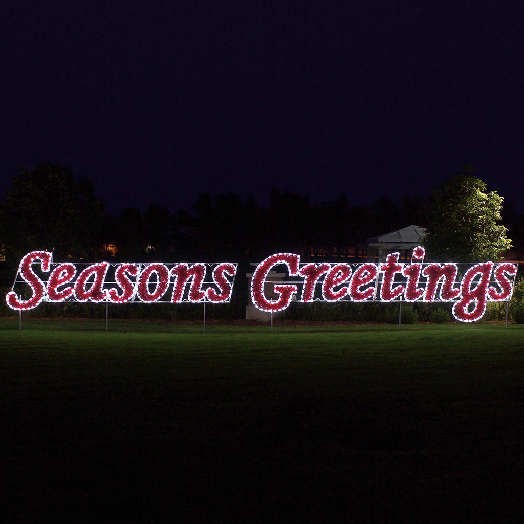 Outdoor Lighted Christmas Signs, Commercial Holiday Signs