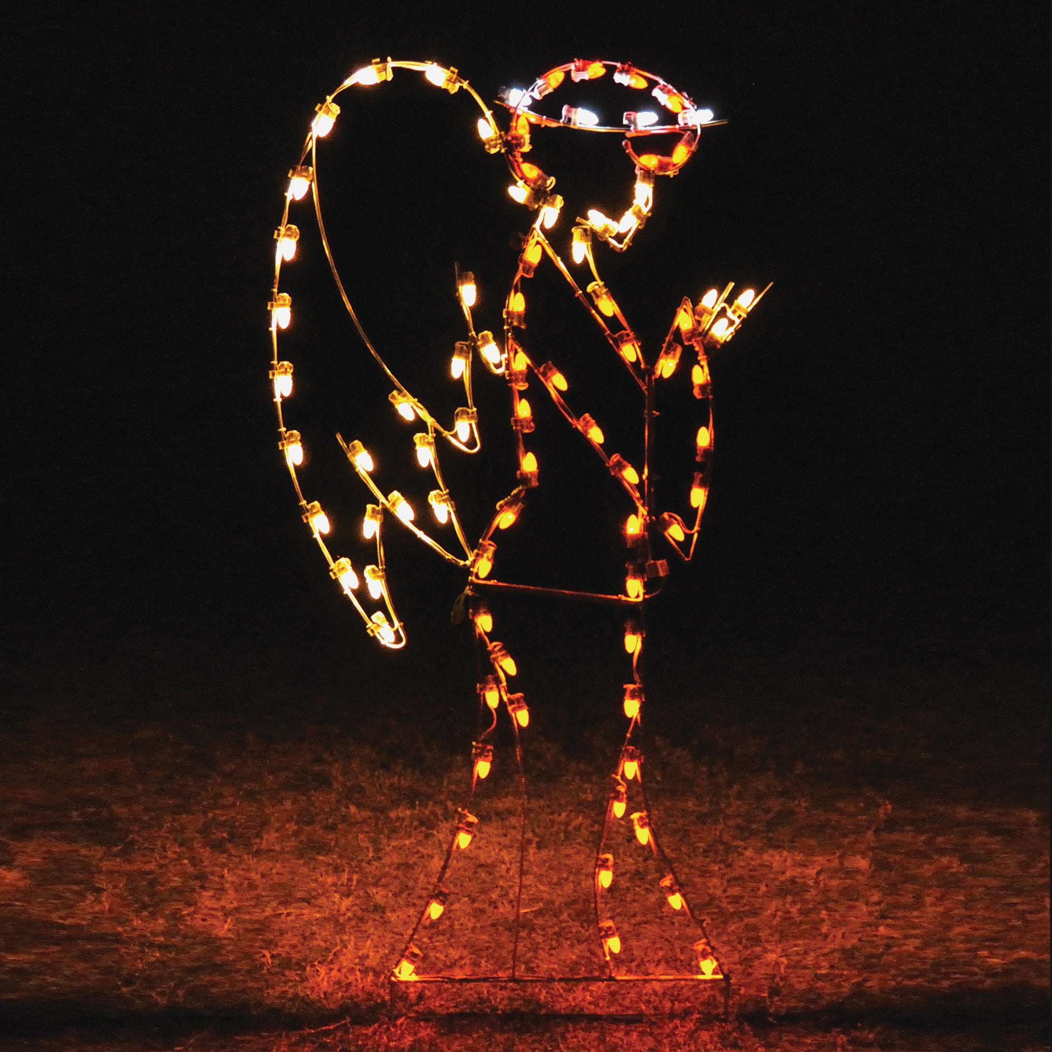 Guardian Angel Lights, Outdoor Christmas Angels —