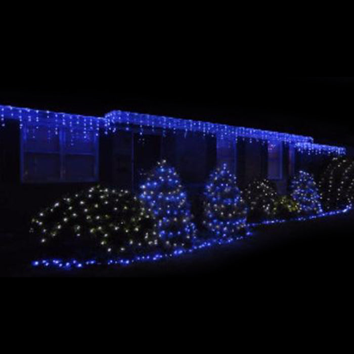 Blue Led Icicle Lights For Christmas —