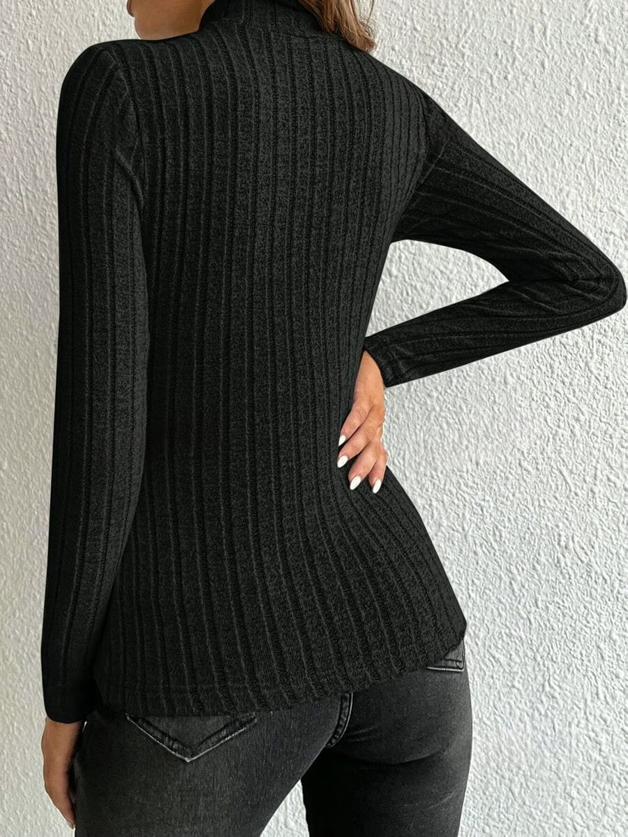 Blusa Manga Longa Gola Alta 2