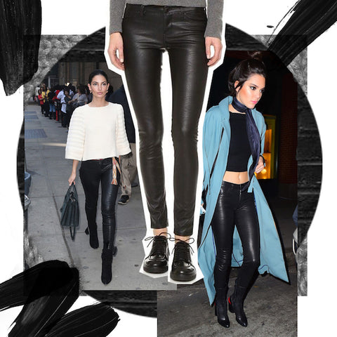 Collage/Moodboard Leather Pant Style Inspo