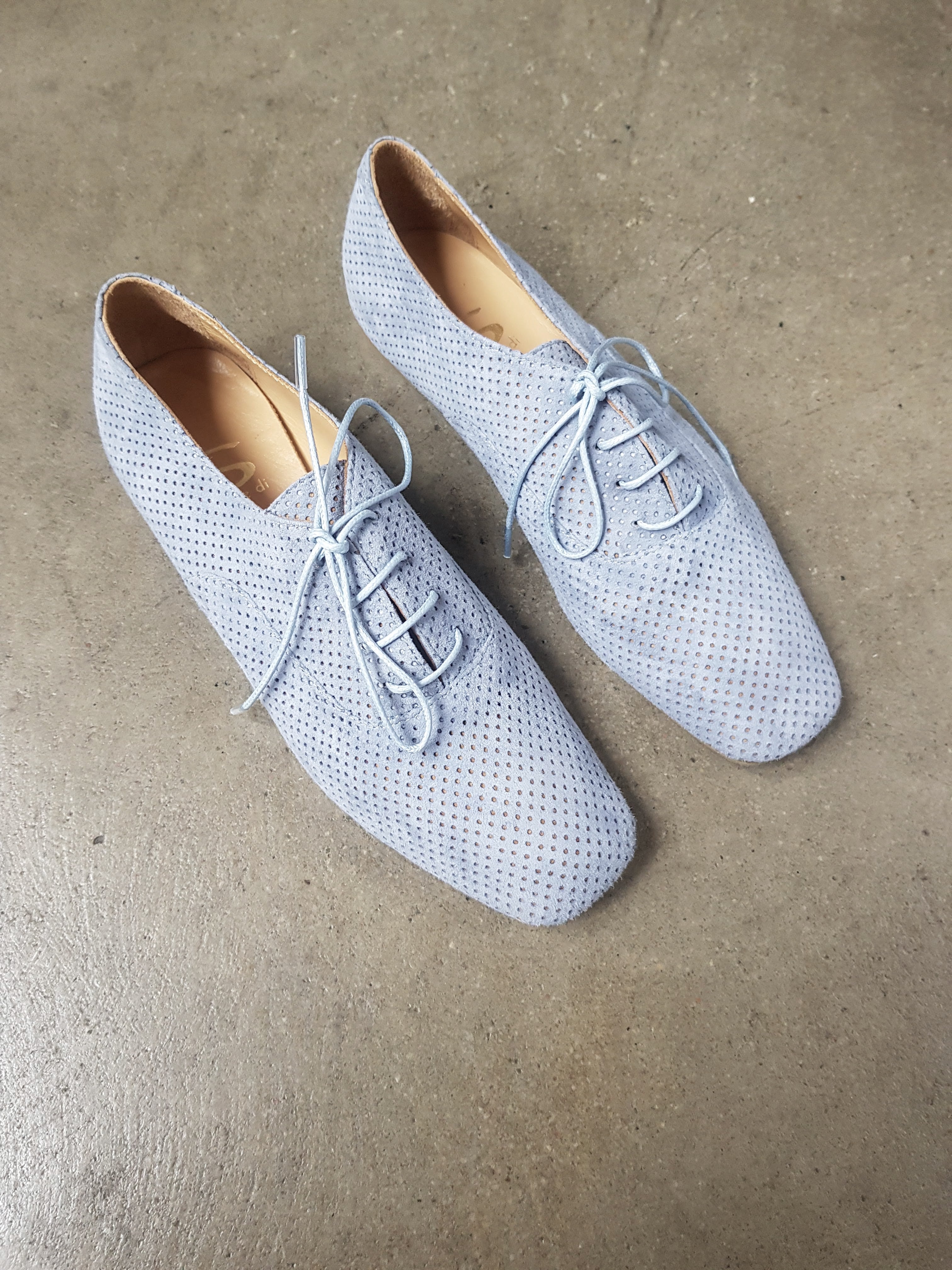 Baby blue suede on sale shoes