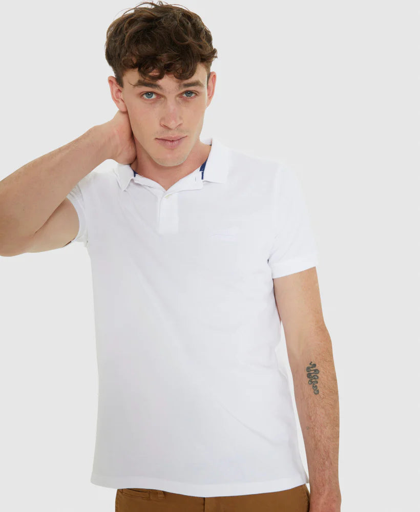 Superdry - Short Sleeve Classic Pique Polo in Ochre Marle – byhunterminx