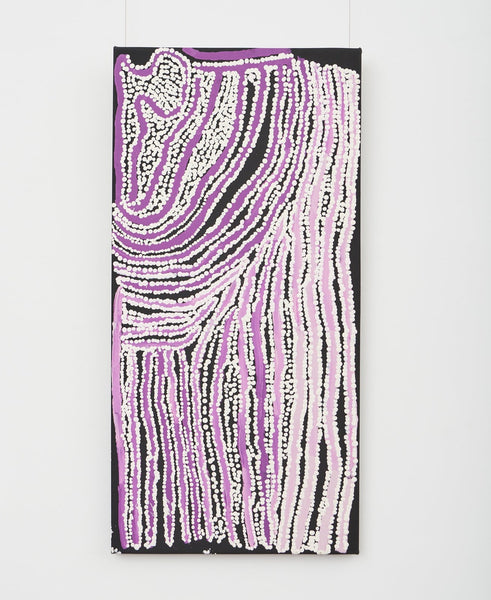 Tjarlirli Arts Centre E.Giles, dec. - "Kuruyurltu Purple" Acrylic on Canvas (tja002)