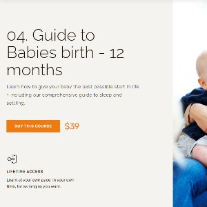 Nourish Baby online courses | Safe Sleep Space