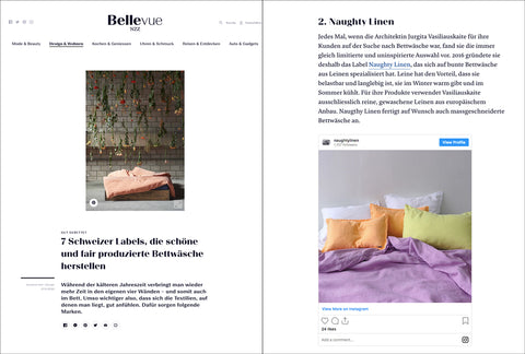 7 Schweizer Labels, die schöne und fair produzierte Bettwäsche herstellen