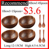 Natural Coconut Bowl Spoon Tableware Set