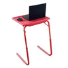 TABLE BUDDY ® | Adjustable Multi Position Portable Folding Table | Cherry Red