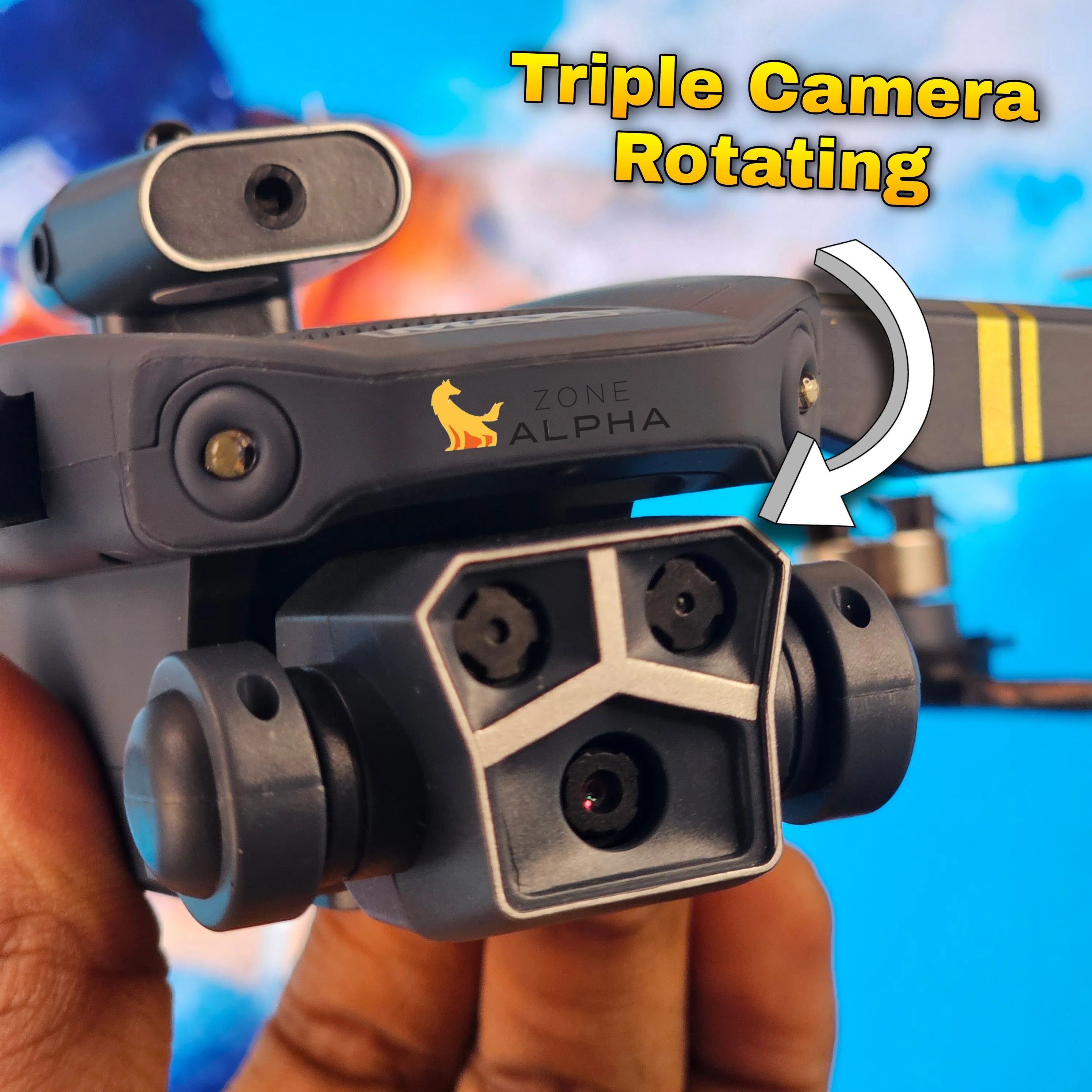 Y3 Max Triple Camera Drone with 3 Battery & Triple Camera - Image 3