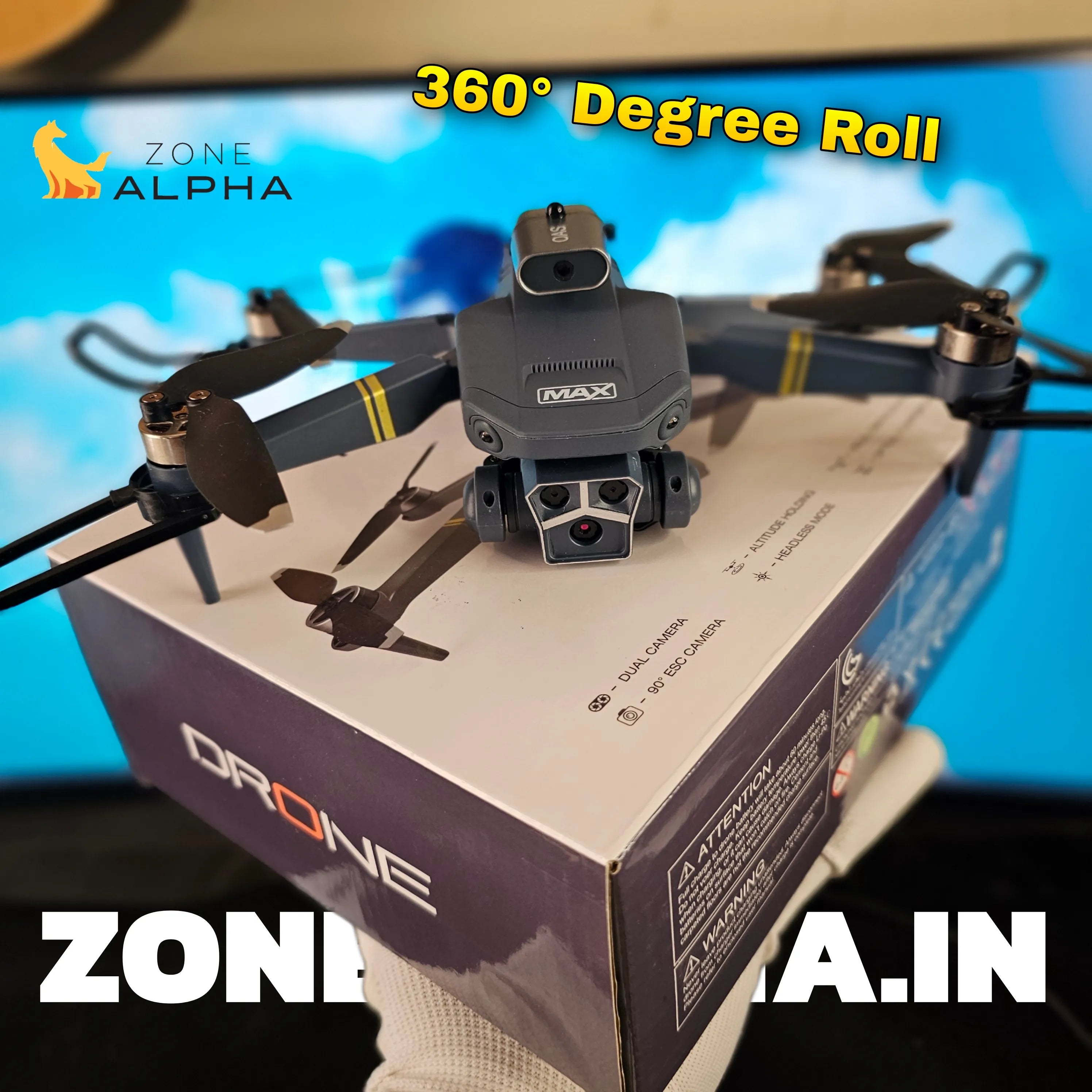 Y3 Max Triple Camera Drone with 3 Battery & Triple Camera - Image 4