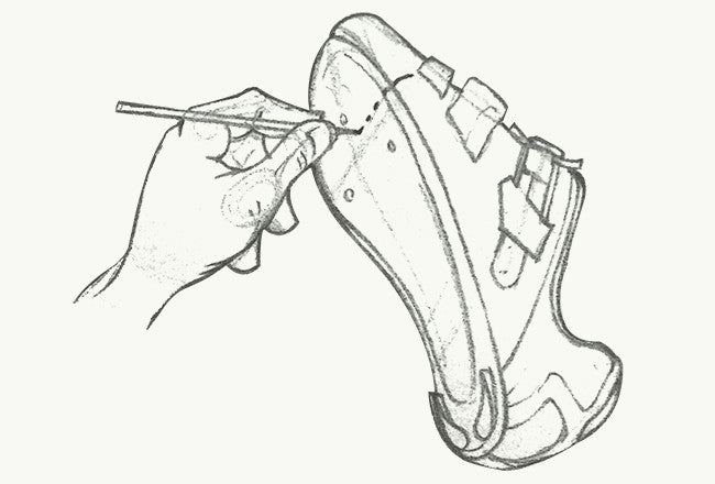 setting up cleats on road shoes
