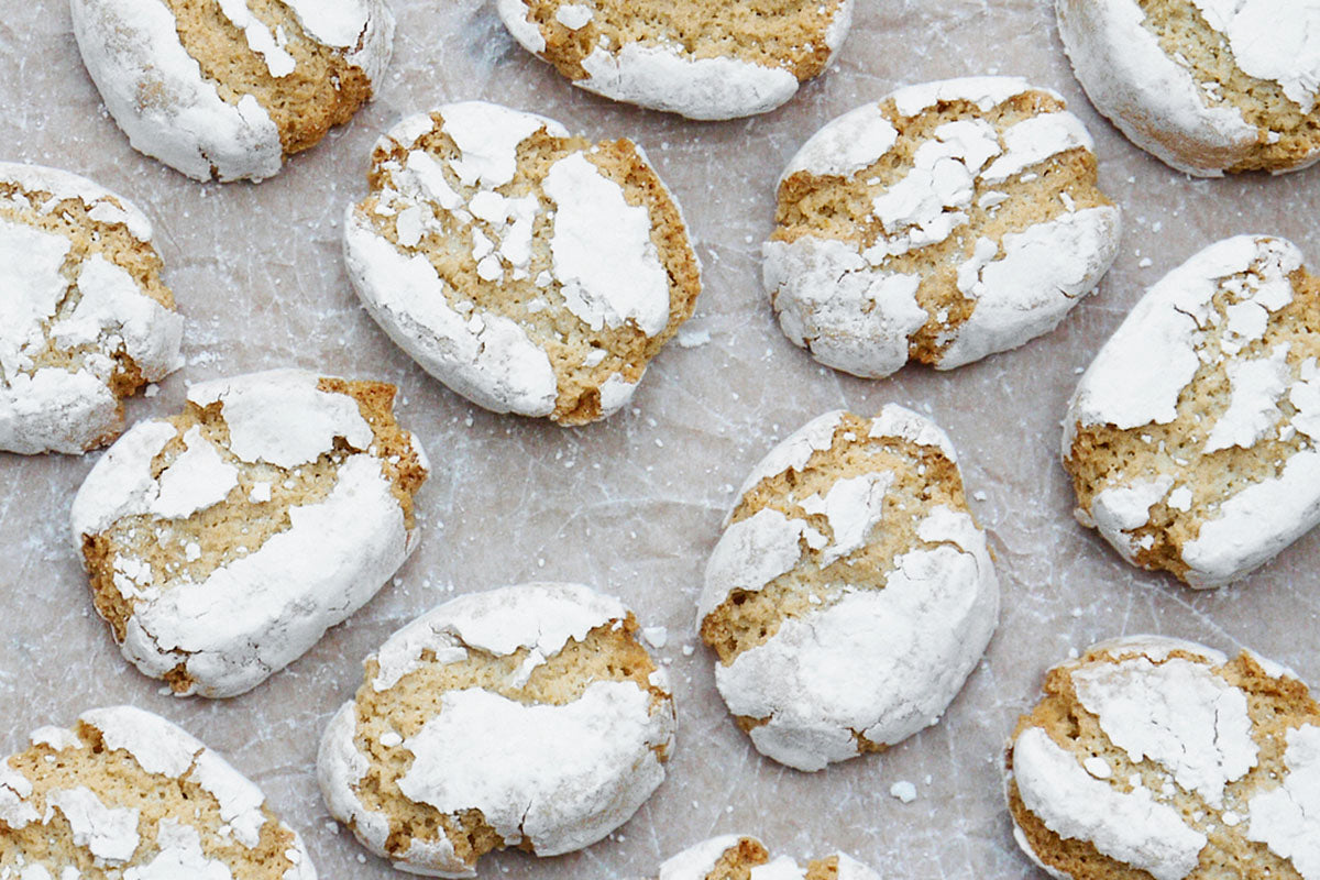 Lemond and almond cookies