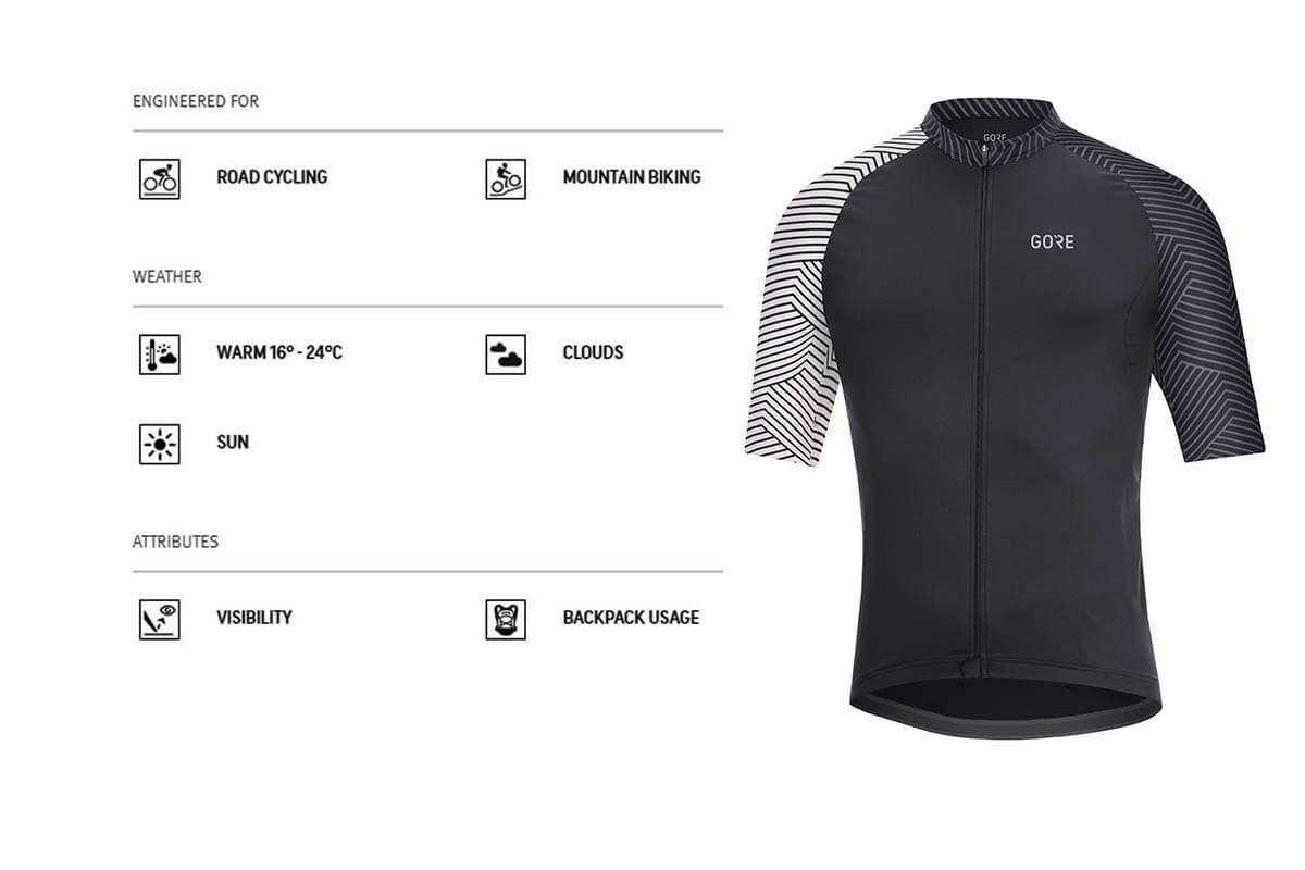 gore c5 optiline short sleeve jersey