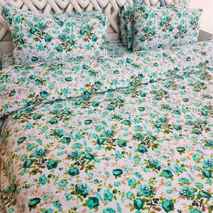 Spring lime 6 PC Summer Quilt Cover Set