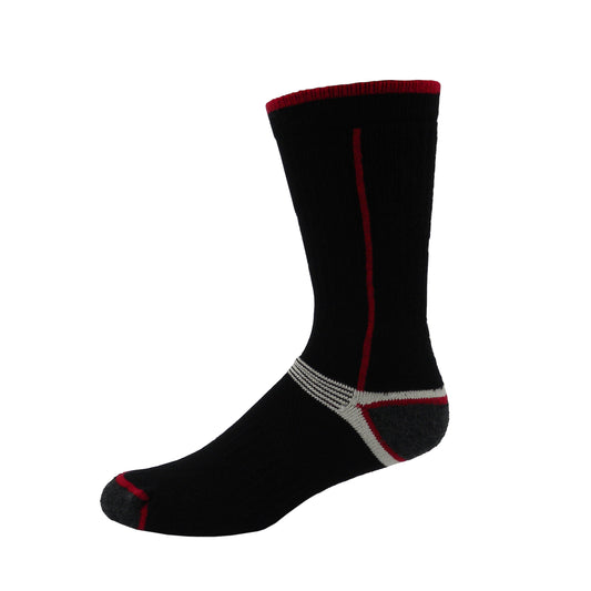 Vagden Made in Canada Non-Elastic Wool Sock - 6154 6155 - Black / 8-12