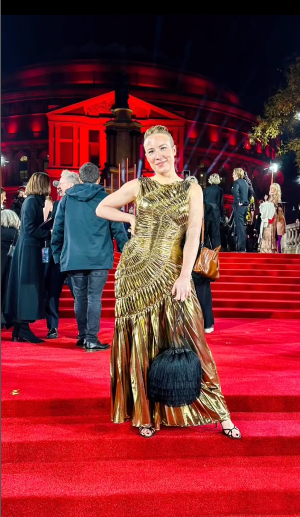 British Fashion Awards Georgia Hardinge Fossil Dress